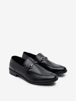 SOLEPLAY Black Slip-On Formal Shoes