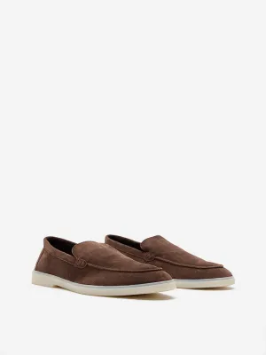 SOLEPLAY Dark Brown Suede Slip-On Shoes