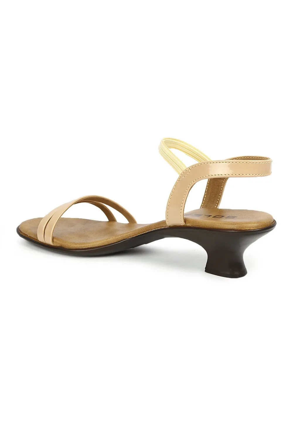 SOLES Elegant Beige Heels Sandals - Neutral Elegance for Any Outfit