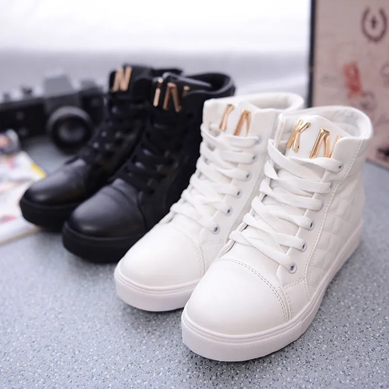 Trendy high top sneakers for women