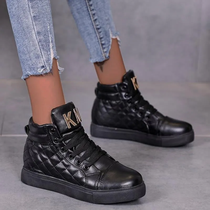 Trendy high top sneakers for women