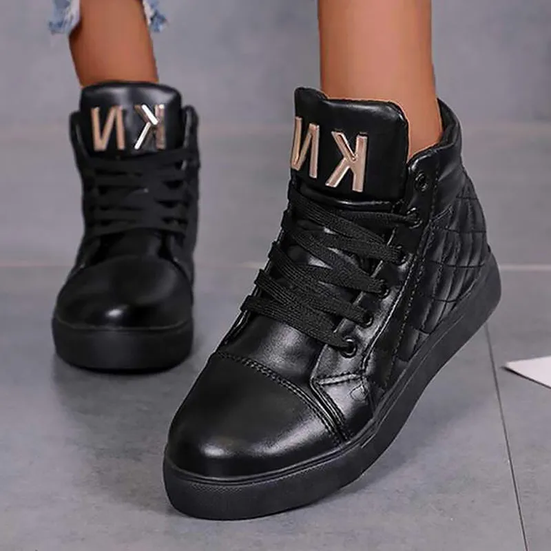 Trendy high top sneakers for women