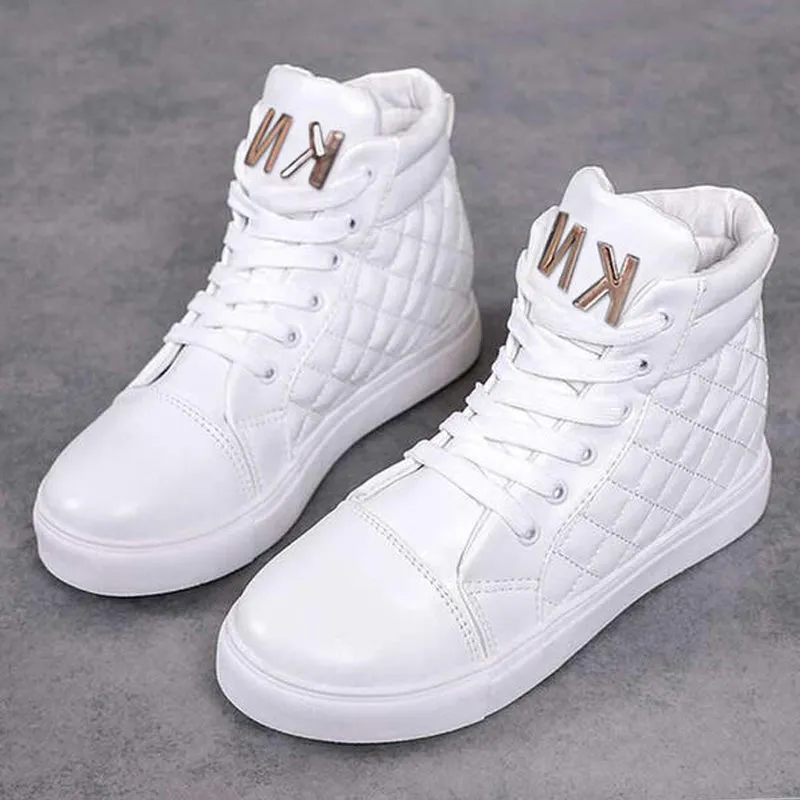 Trendy high top sneakers for women