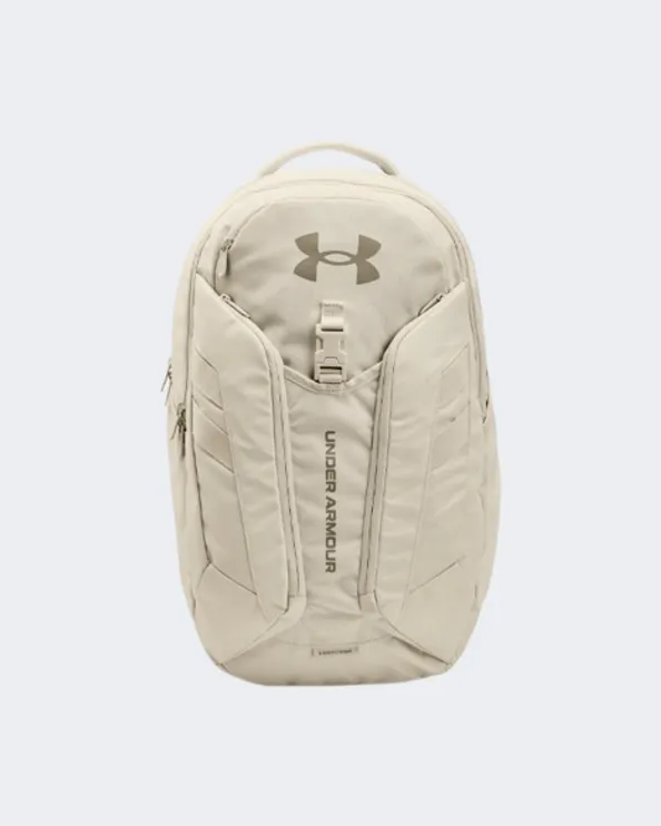 Under Armour Hustle Pro Backpack Unisex Training Bag Stone/Khaki