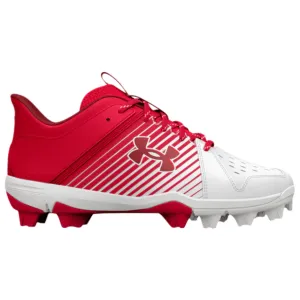 UnderArmour Boys' UA Leadoff Low RM Jr. Baseball Cleats Red 3025600-601