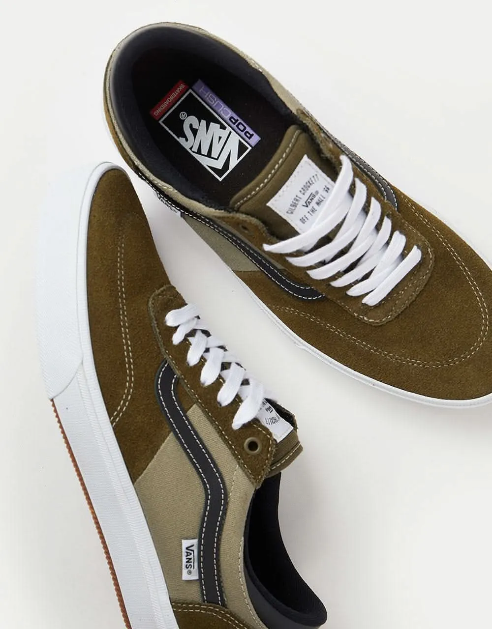 Vans Gilbert Crockett Skate Shoes - Dark Olive