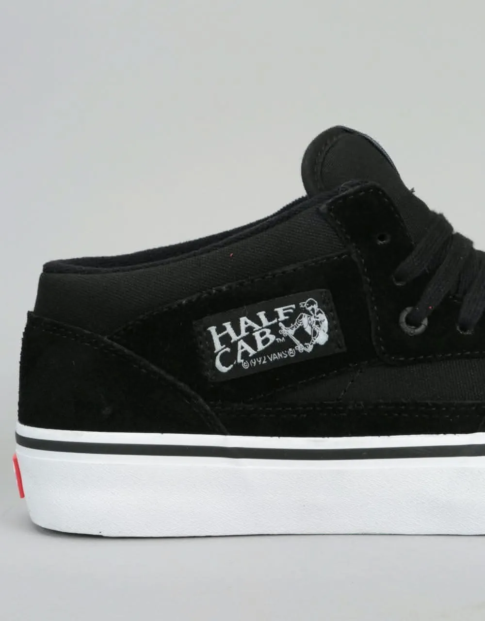 Vans Half Cab Pro Skate Shoes - Black/Black/White