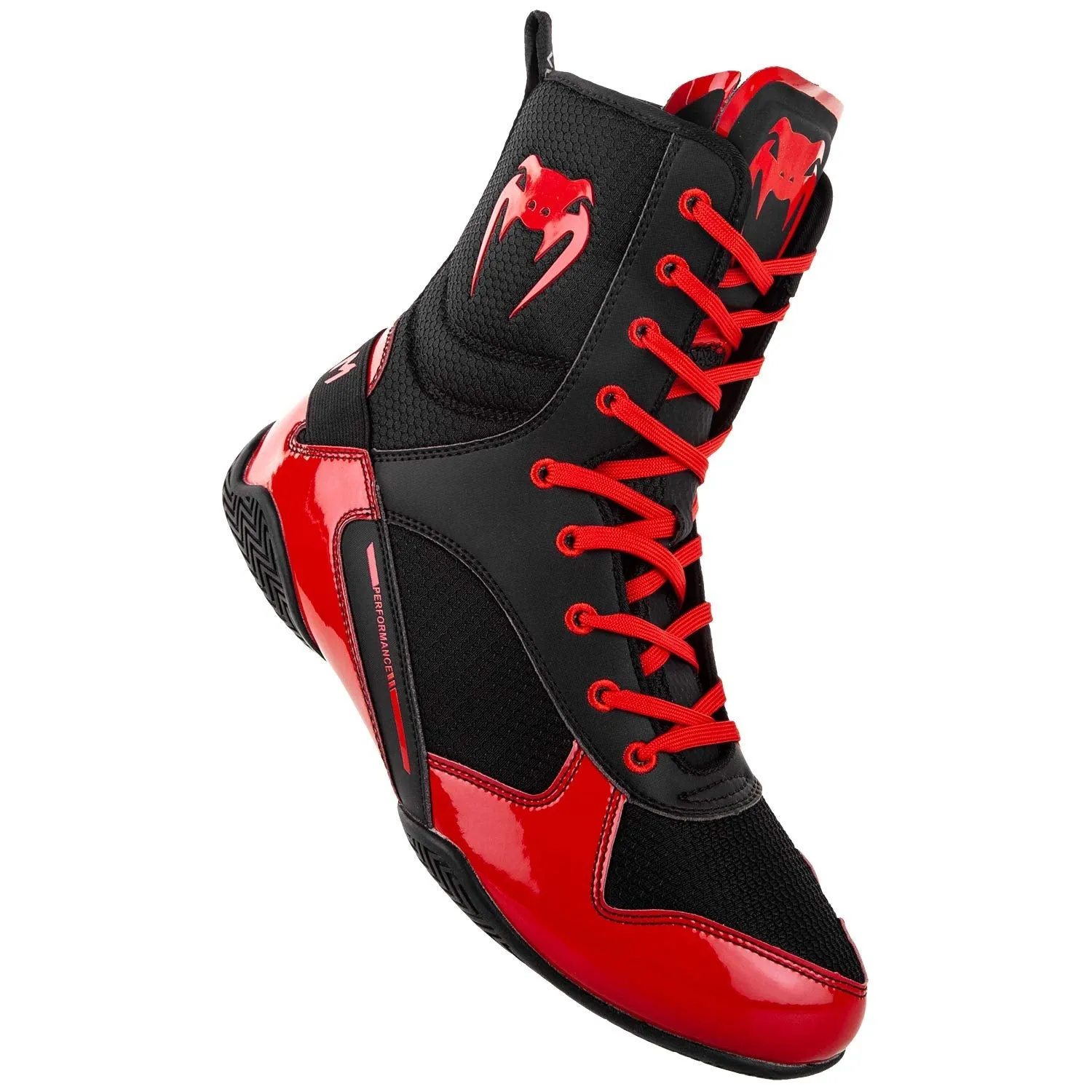 Venum Elite Boxing Shoes - Black/Red