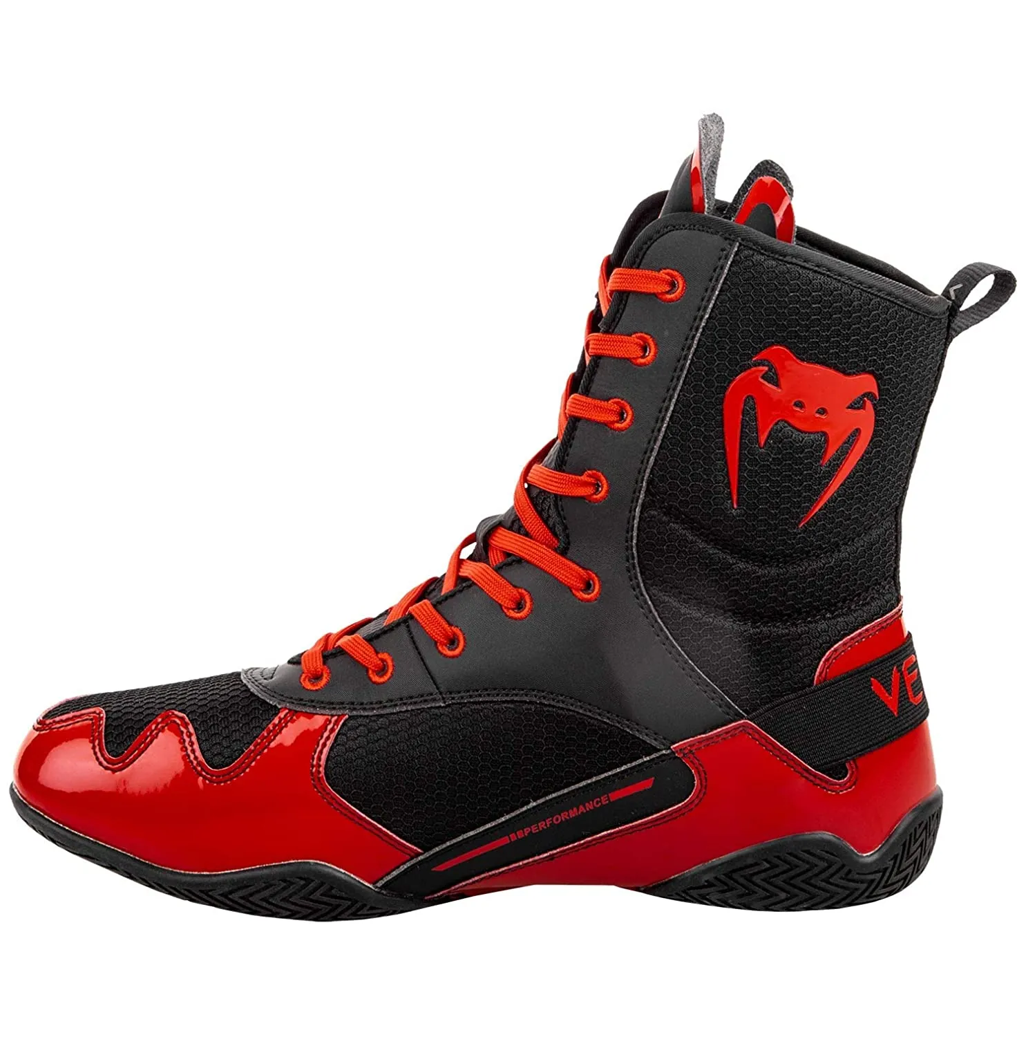 Venum Elite Boxing Shoes - Black/Red