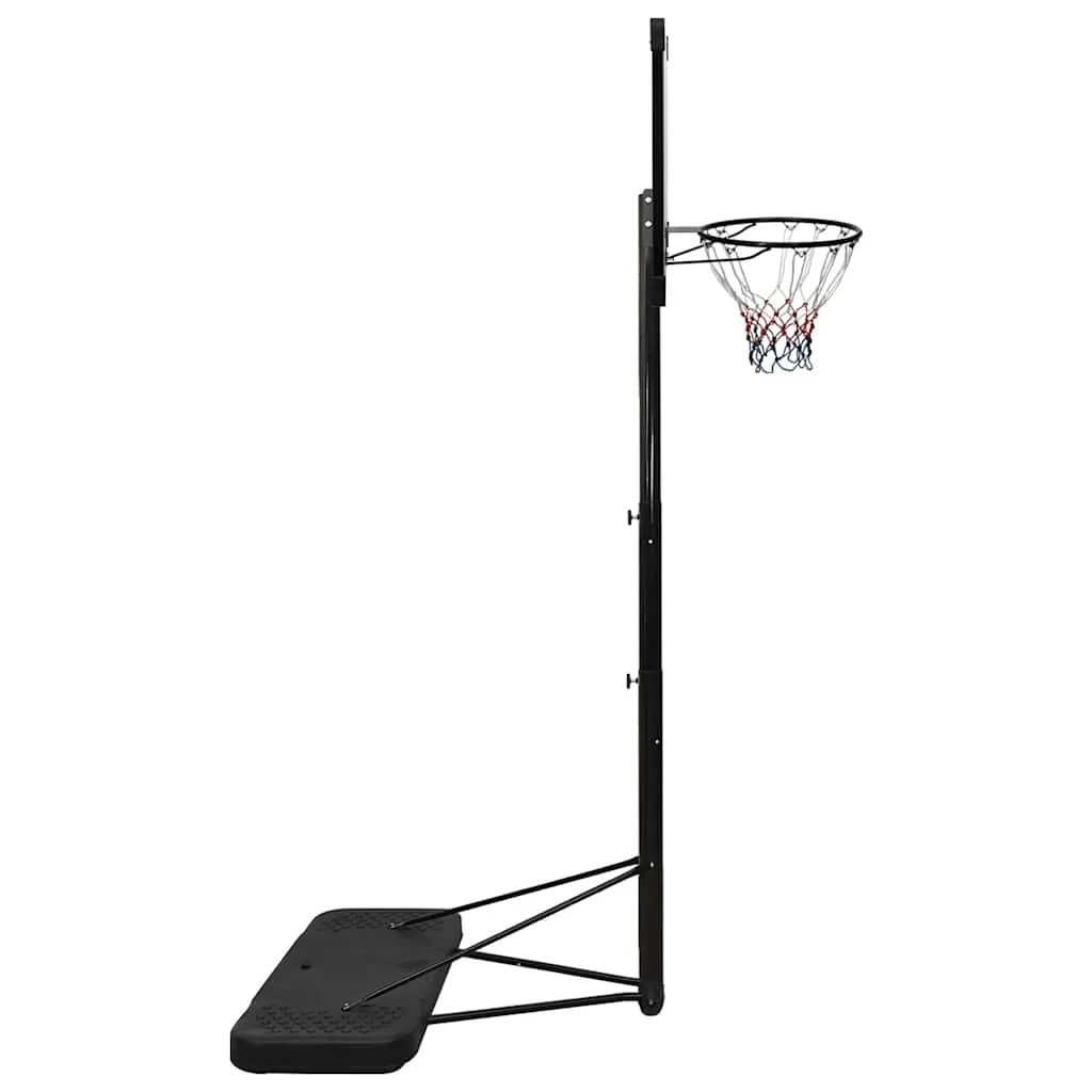 vidaXL Basketball Stand Transparent 256-361 cm Polycarbonate