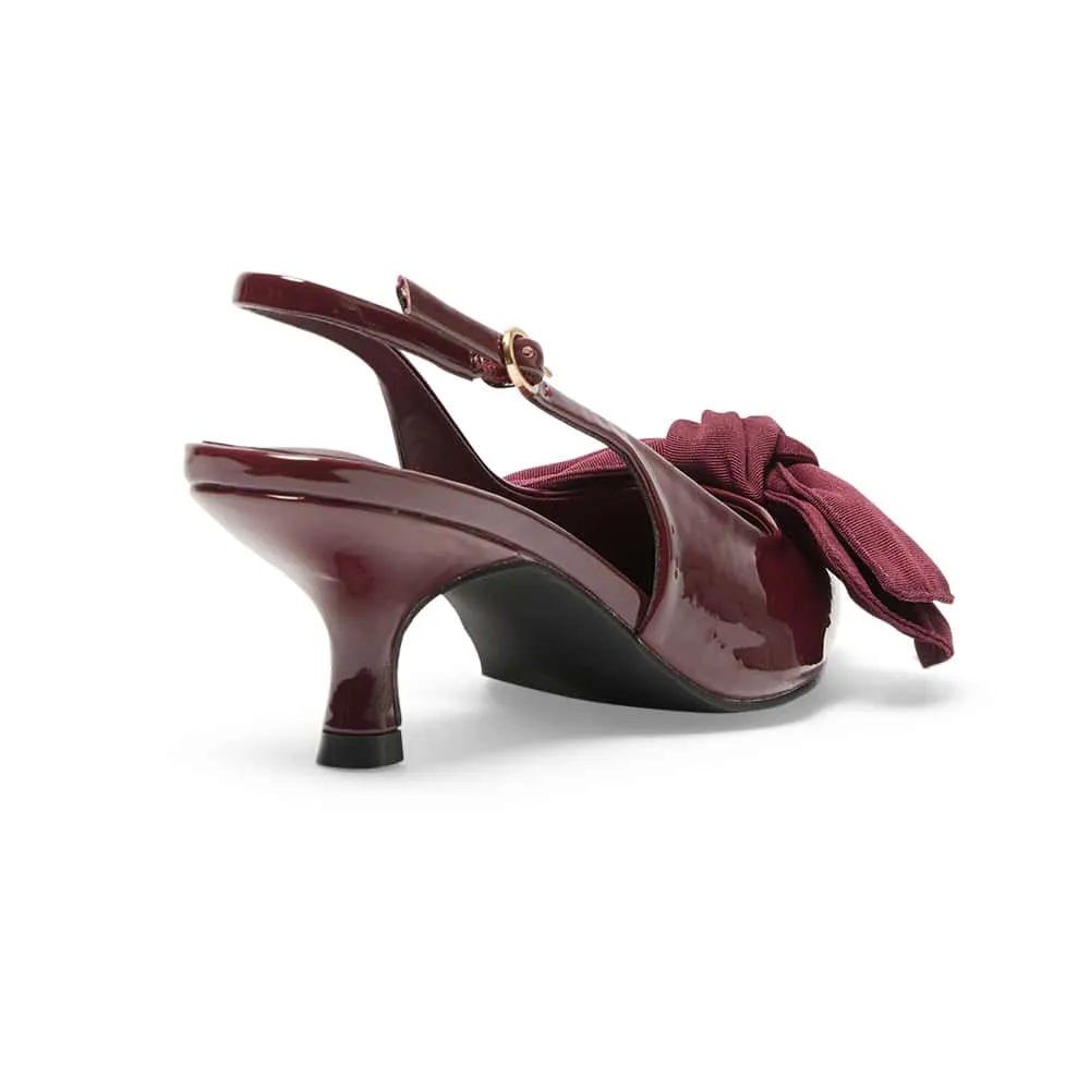 Violet Heel in Cherry Patent