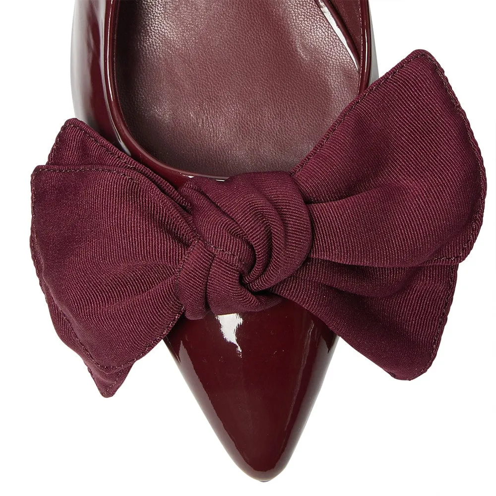 Violet Heel in Cherry Patent