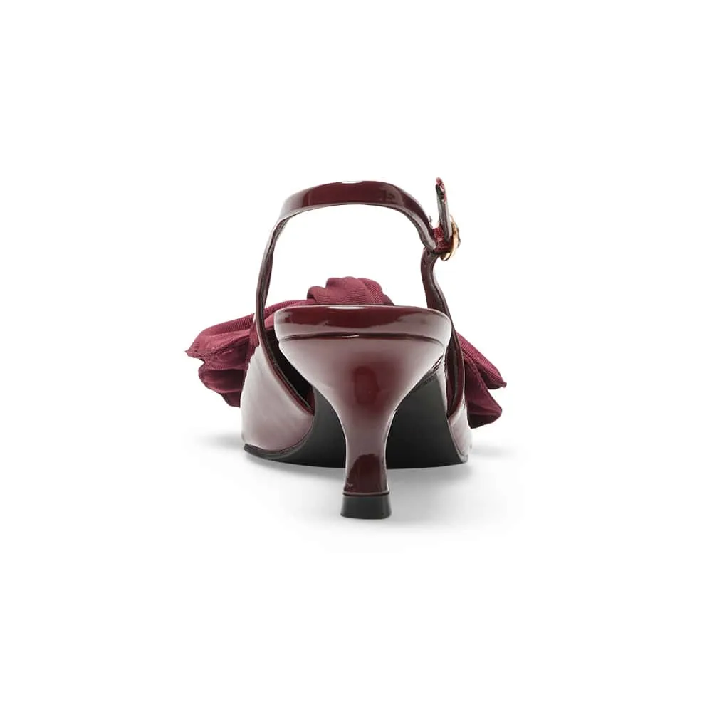 Violet Heel in Cherry Patent