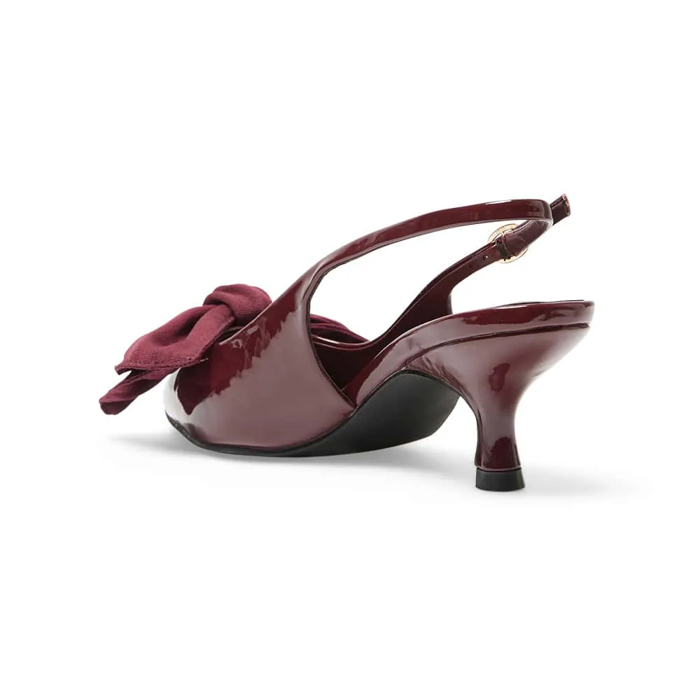 Violet Heel in Cherry Patent