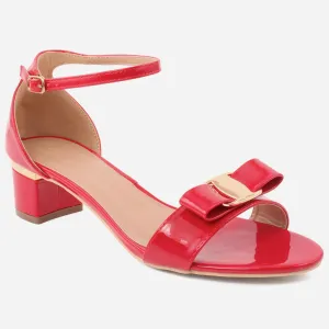 Women “PAM” Bow Adorned Closed Heel Cup Ankle Strap Sandals