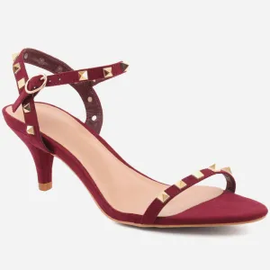 Women "OLGA" Mat Finish Heel Sandals