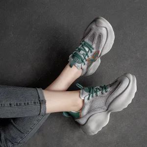 Women Retro Breathable Casual Platform Sneakers