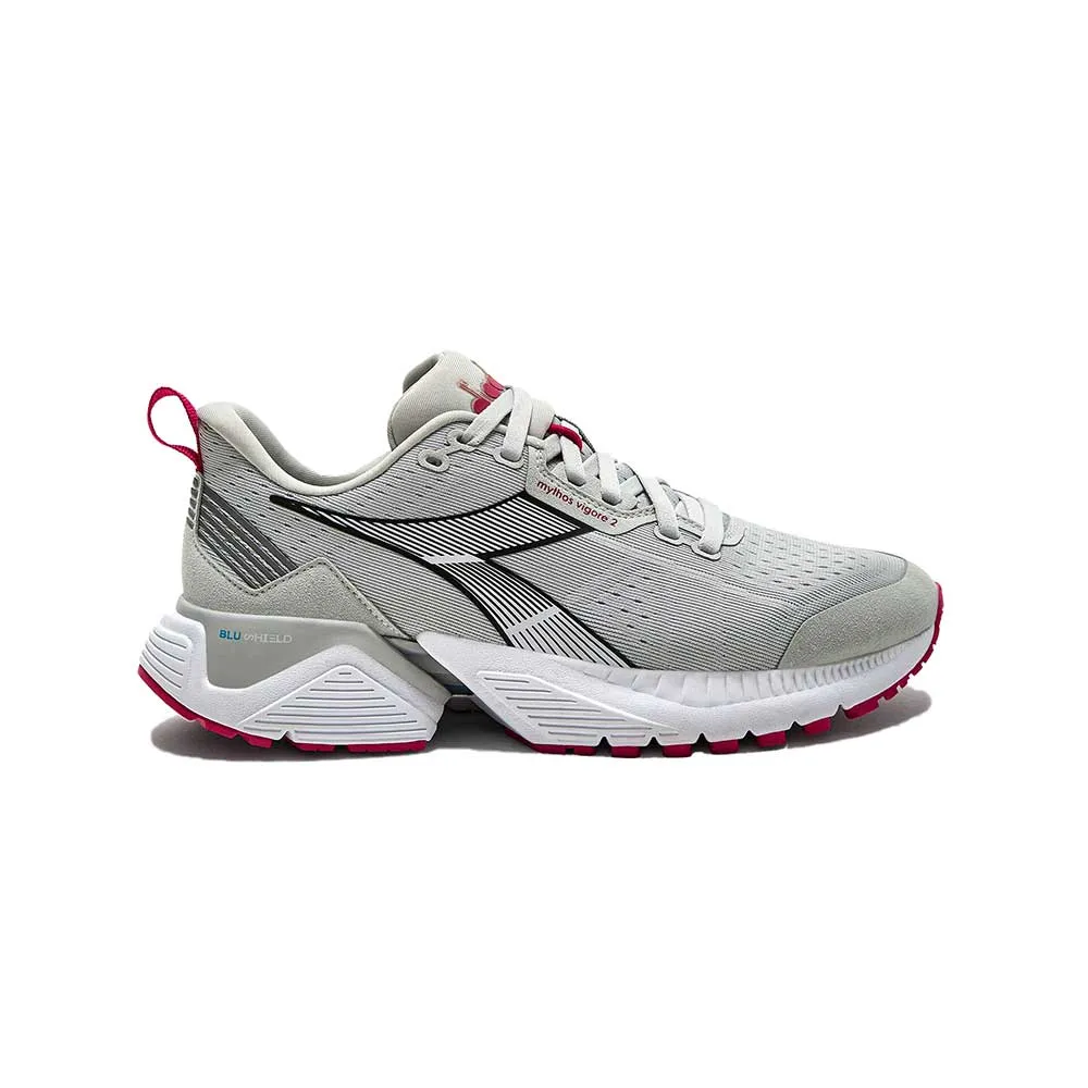 Women's Mythos Blushield Vigore 2 Running Shoe - Silver Dd/Black/Rubine Red - Regular (B)