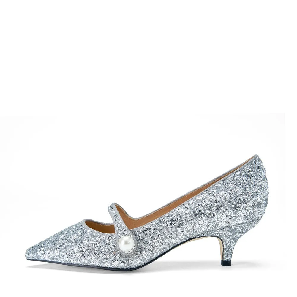 Yvonne Glitter Silver